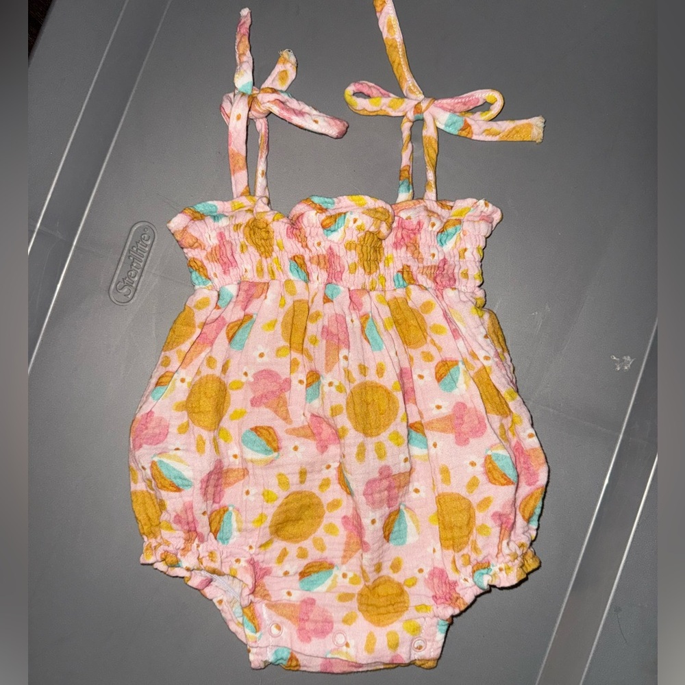 Sunburst Floral Baby Romper